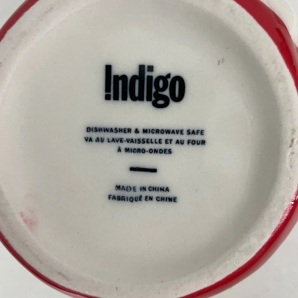 Indigo Mug Christmas Holiday Polar Bear coffee tea hot chocolate 16oz. - Picture 6 of 9